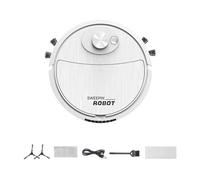 Uikdjgu Mini Cleaning Sweeping Robot Automatic Vacuum Robot Ultra Thin Silent Cleaning Hard Floor Cleaning Machine Easy Install,White