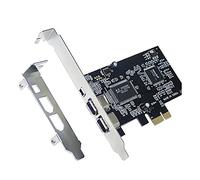 Uikdjgu PCI-E PCI Express FireWire Card, IEEE 1394 Controller Card with Firewire Cable, for Video, Audio Transmission,Etc