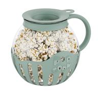 Uikdjgu Popcorn Maker Microwave Snack Popcorn Air Poppers 2.25 Quart Popcorn Bowl Borosilicate Kitchen Accessories,Green