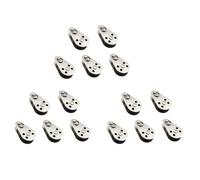 Uikdjgu Pulley Block 15Pcs M25 Stainless Steel Hanging Wheel Set Assembly | Compact 25mm pulleys designed for secure hanging, easy installation, and versatile rope handling.