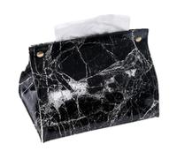 Uikdjgu PVC Leather Marble Pattern Tissue Case Box, Container, Napkin Holder, Paper Bag, Cosmetic Box, Pouch Organizer, C Easy to Use