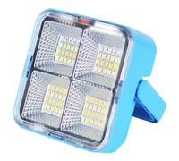 Uikdjgu Rechargeable Solar LED Spotlight - USB Outdoor Floodlight, Powerful Projector Construction Lamp for Enhanced Visibility