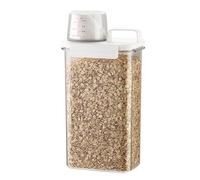 Uikdjgu Sealed Household Grain Storage Box, Transparent Rice Bucket Kitchen Storage Jar, Pasta Container,2300ml