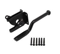 Uikdjgu Self Locking Gate Automatic Heavy Force Lever Fence Gate Lock for Wood Fence Gate Door Latches Steel Black