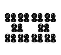 Uikdjgu Skateboard Wheels with Bearings 52x30mm Street PU Wheels Skateboard Parts Cruiser Longboard Wheels (Set of 40) Black