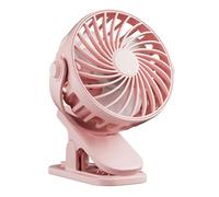 Uikdjgu Small Fan Rechargeable Fan Rotating Hanging Clip Fan Portable Bedroom Dormitory Outdoor Fan Gifts Pink