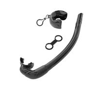 Uikdjgu Soft Silicone Diving Snorkel, Portable and Foldable Design, Easy to Breathe, Suitable for Free Diving and Swimming,B