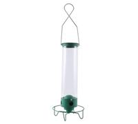 Uikdjgu Squirrel-Proof Wild Bird Feeder Outdoor Patio Wrought Iron Hanging Bird Feeder A