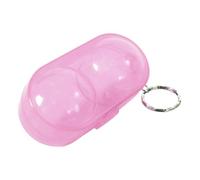 Uikdjgu Table Tennis Container Portable Table Tennis Ball Storage Box Holds Two -Pong Balls with Key Chain -Pong Container for Adults Table Tennis Enthusiast Ball Accessories Pink