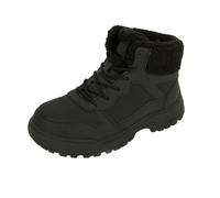 UIKGITP Women Winter Hiking Snow Boots Womens Outdoor Boot Waterproof Walking Non Slip Backpack Shoes Botas de Nieve para Mujer, Black, 8 UK