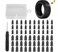 UIKGVX Crisis Identity Vulcanizing Tire Outlet Set 60 Outlets with Driver for Car Motorbike Truck Puncture Repair Repair Set for Trucks