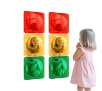 UIKGVX Triplicate of Colorful Bubble Reflectors Encouraging Identity Discovery Through Contorted Thoughts Educational Perceptual Exploration Dolls