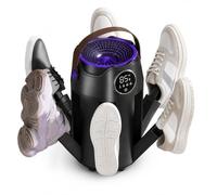 Uikhffe 6in1 Electric Shoe Dryer,Portable Boot Dryer UK with 6 Drying Racks | Foldable 48°C Constant Temperature Football Boot Dryer with Timer 3/6/9 Hr, UV Deodorizing for Shoes Glove Hat Sock Ski Boot