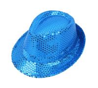 UIKIFY Bling Sequin Fedora Hat for Kids Glitter Jazz Caps Dance Performance & Party Accessory Hip Hop Shining Short Brim Bowler Hat Fancy Dress for Parties,Halloween, Cosplay Events