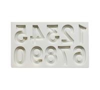 uikios 0 9 Number Silicone Baking Cast Script Cake Decorating Essential Food Grade Flexible Quick Demolding Plan Flexible Baking Number Templates