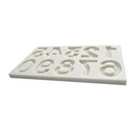 uikios 0 9 Number Silicone Baking Cast Script Cake Decorating Essential Food Grade Flexible Quick Demolding Plan Flexible Baking Number Templates