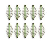 uikios 10pcs Fishing Spring Feeder Fishing Equipment Tool Feeder Basket Baits Thrower Feeder Coil Inline Methods Feeder