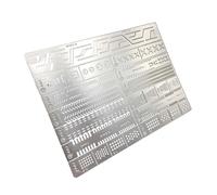 uikios 12 In 1 Carving Ruler Carving Ruler Drill Hole Detailers Scribes Line Stencil For Model Crafting Tool
