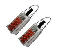 uikios 2PCS Insulated Beverage Cooling Pouches Double Sided Gel Technology for Wine and Leakproof Portable Ice Bag