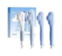 uikios 4Pcs Pen Styles Correction Tapes Easy to Carry & Use with Quiet Feature Student Correction Pen Suitable for Classrooms Lovely Cloud Eraser