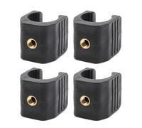 uikios 4pcs Travel Flashlight Mounting Clamps 1/4in Thread Fishing Flashlight Mount Holder U Shaped Mount Bracket Light Clip