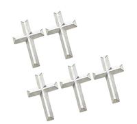 uikios 5pcs Elegant Gold Crucifix Brooch Handmade Unisex Alloy Badge Corsage Pin for Religious Event and Fashionable Outfits