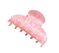 uikios Bride Lettering Print Hair Claw Clip For Bride Wedding Party Accessories Strong Grip Spring Hair Claw for Formal Event