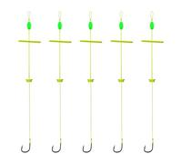 uikios Carbon Steel Fishing Hook Anti-Snag Bottom Rigs for Carp Feeder Freshwater Lake River Easy Setup Lightweight Suspension Anti Bottom Rigs Fishing Lures