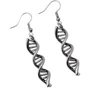 uikios Elegant DNA Double Swirls Earrings Ear Hooks Inspired From Science For Women Students And Teachers In Coppers Materials