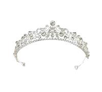 uikios Elegant Rhinestones Wedding Tiaras Hairhoop For Bride Coming of Ages Ceremony Prom Pageant Royal Event Headpiece