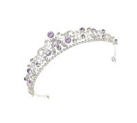 uikios Elegant Rhinestones Wedding Tiaras Hairhoop For Bride Coming of Ages Ceremony Prom Pageant Royal Event Headpiece