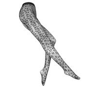 uikios Fashion Animal Dots Print Thin Sheer Tights Pantyhose for Women Semi Opaque Nylon Stockings High Waist Leggings Hosiery