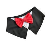 uikios Gentlemen Dog Bowtie Collar Adjustable Canvas Necktie For Halloween Parties & Everyday Pet Fashion Accessories Dog Collar