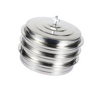 uikios High Capacity Stainless Steels Communion Serving Tray 39 Cup Holder Stackable Design with Lid for Group Worship Stainless Steels Cup Holder Stackable Serving Service