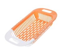 uikios Multipurpose Telescoping Over the Sink Colander Storage Rack Fruit Vegetable Strainer Basket Kitchen Decoration Tool Home Organization Tool