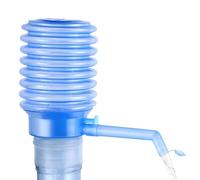 uikios Portable Manual Bottle Water Press with Protective Spout Covers Water Dispenser for Home and Outdoor Use Adjustable Tube Length