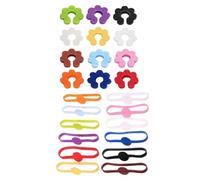 uikios Reusable Silicone Glass Markers Set for Wine Glasses and Cocktails Color Suitable for Parties and Event