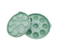 uikios Rose Ice Molds Silicone Tray with Lid Peach Tray Suitable for Whiskeys Cocktails and Fruit Drinks