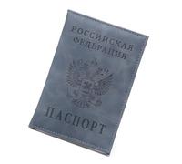 uikios Safe Passports Folder Tear Resistant PU Leather Travel Essential Passports Carriers Document Holder for Trip Travelers Cover