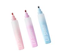 uikios Set of 3 Fluorescent Highlighters Safe Inks Marker Pen Classroom Essential for Color Coding Documents Color Coding Pen