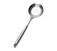 uikios Stainless Steel Fat Skimmer Spoon Professional Kitchen Fine Meshes Food Strainer and Hot Pots with Long Handle Professional Kitchen Spoon