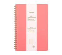 uikios Twin-Wire Binding Notebook With 160 Pages 100gsm Lined Paper College Ruled Note Book Journal For Writing 14.5x20.8cm Professional Office Notebook