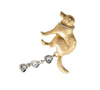 uikios Unique Dog Poop Brooch Funny Design Lapel Pin for Parties and Daily Wear Adds Humor and Styles to Your Outfits