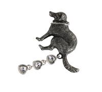 uikios Unique Dog Poop Brooch Funny Design Lapel Pin for Parties and Daily Wear Adds Humor and Styles to Your Outfits