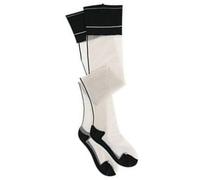 uikios Women's Sheer Stockings Back Seam Thigh High Stockings Contrast Top Cuban Heel Backseam Seamed Over the Knee Socks