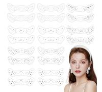 UILYNIU 10 Sheets Freckles Tattoo Stickers,Face Temporary Tattoos, Face Tattoos,Temporary Face Tattoo Stickers, Waterproof Makeup Stickers for Halloween, Music, Festivals, Masquerade (10 PCS)