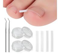 UILYNIU 102 Pcs Ingrown Toenail Corrector Set, Professional Tools for Thick Nails, Toenail Corrector Kit for Women & Men Foot Care (Transparent)