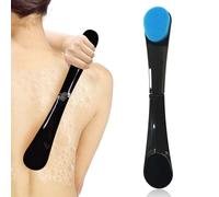 UILYNIU 2 Pcs Self Tanning Back Applicator, Applicator with Handle Back Applicator, Reusable Application Tool, Lotion Applicator for Back, Applies Self Tan to Hard-to-Reach Areas (Black, Blue)
