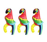 UILYNIU 3 Pack Inflatable Parrot, Pirate Costume Accessories, Pool Beach Party Decoration, Blow Up Inflatable Toys, Pool Accessory for Photo Booth Party Favors Supplies Cosplay (Multicolor)