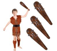 UILYNIU 3 Pieces Inflatable Mace Caveman Club Stick 54CM Caveman Club Inflatable Stick Adult Kids Stone Age Prehistoric Fancy Dress Inflatable Toys For Caveman Costumes Themed Party Cosplay(3PCS)